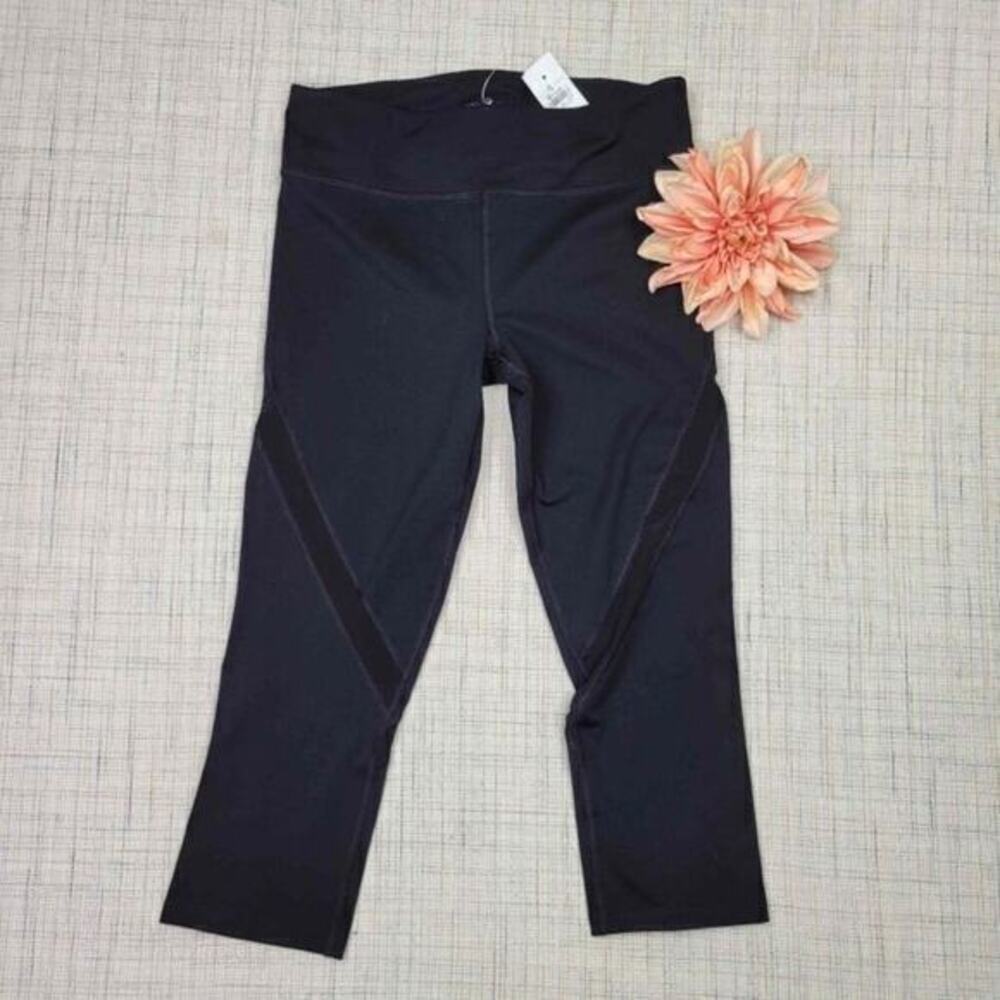 NWT Lou & Grey Mesh Panel Black Leggings Small